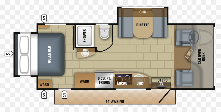 Autocaravanas，Plan De Piso PNG