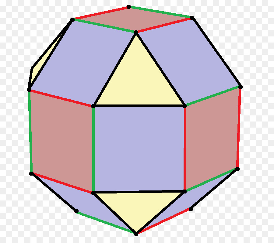 Rhombicuboctahedron，Vértice PNG