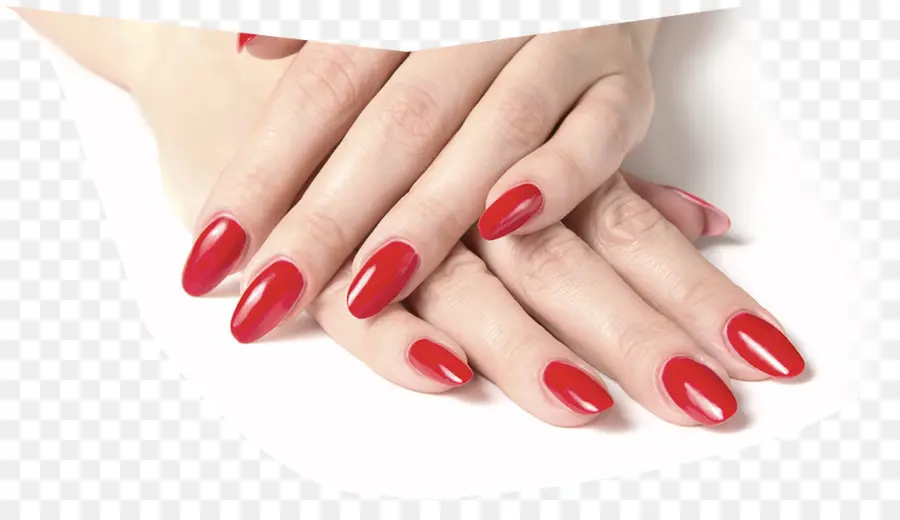 Uñas Cuidadas Rojas，Rojo PNG