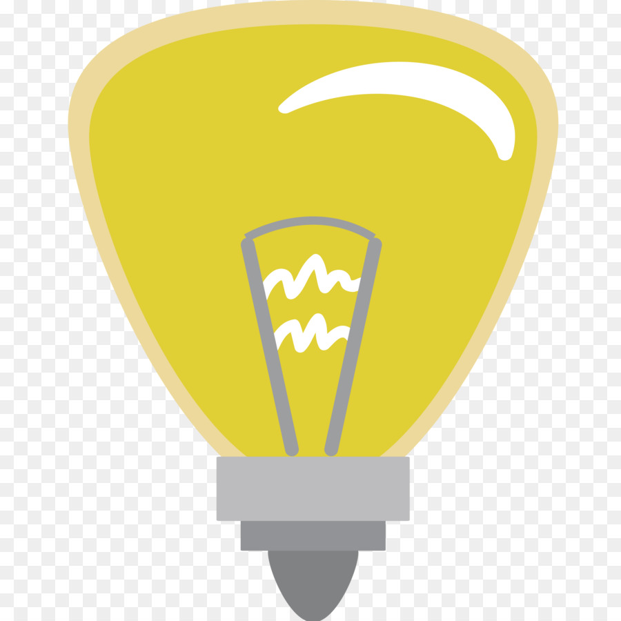 Bombilla De Luz Amarilla，Idea PNG