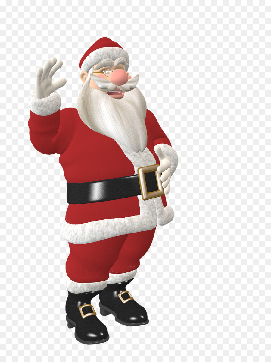 Estatuilla De Papá Noel，Navidad PNG