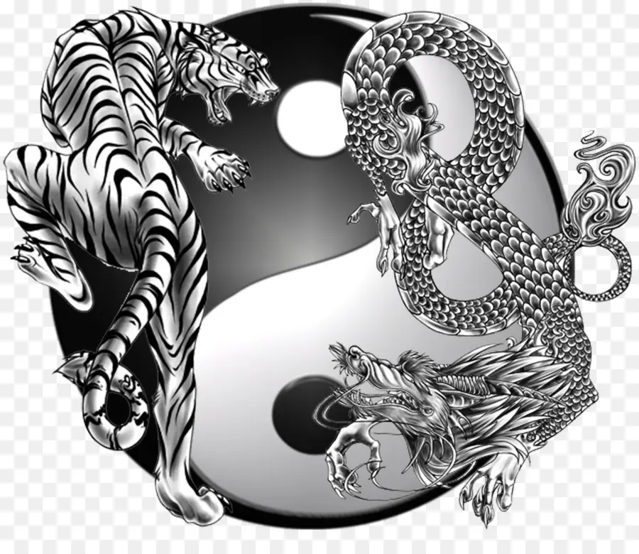 El Yin Y El Yang，Dragón Chino PNG