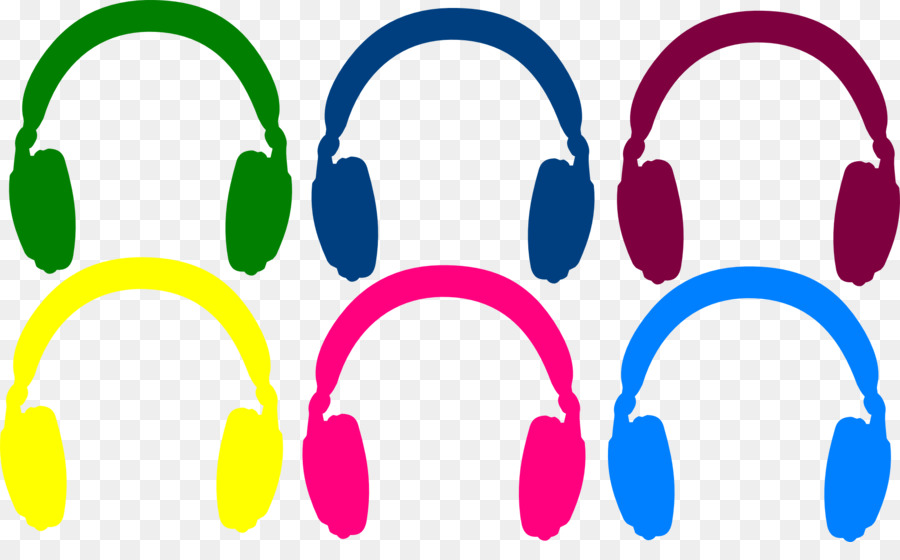 Auriculares Coloridos，Audio PNG