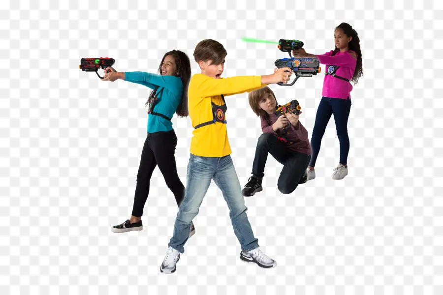 Niños Con Pistolas Láser，Láser PNG