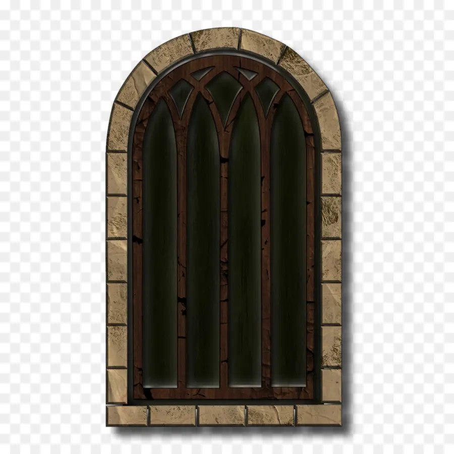 Ventana Arqueada，Gótico PNG