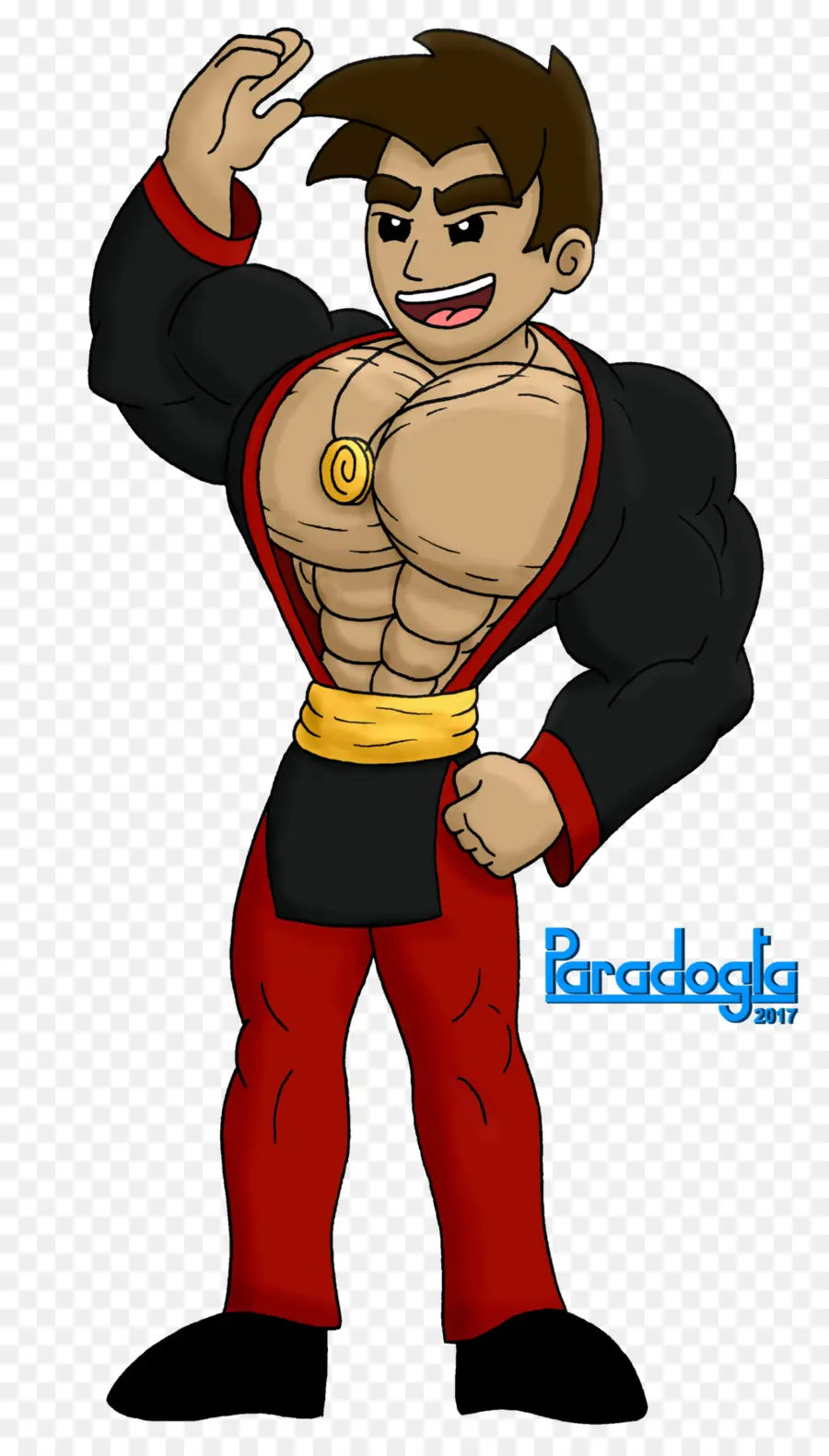 Personaje De Dibujos Animados Musculoso，Musculatura PNG