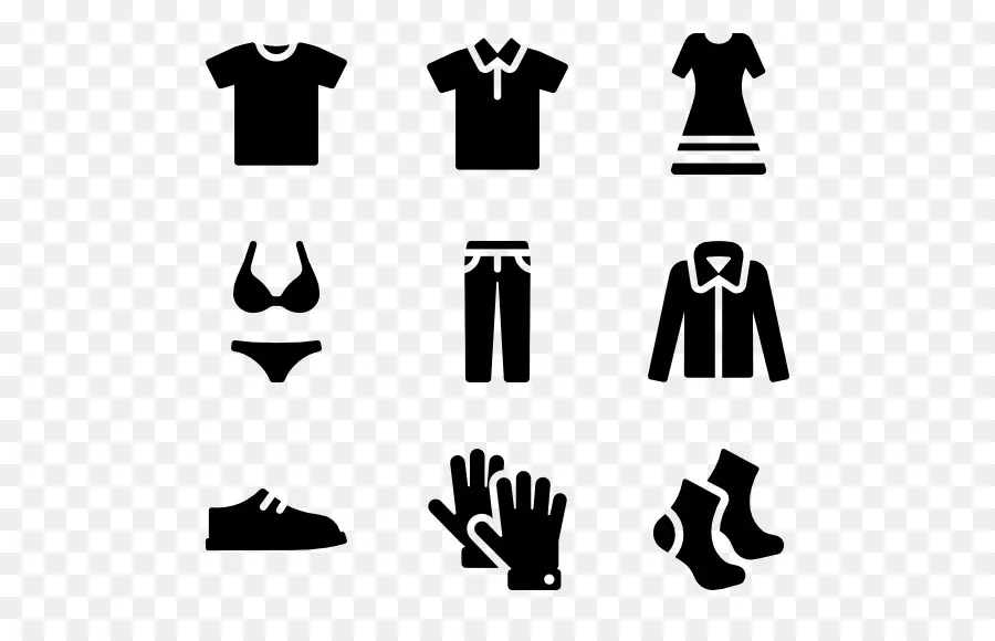 Iconos De Ropa，Vestir PNG