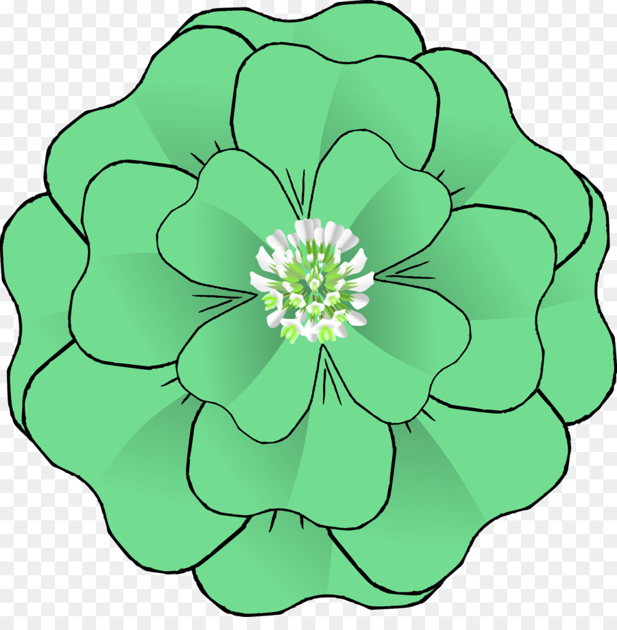 Verde，Flor PNG