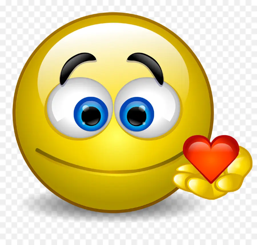 Emoji Sonriente Con Corazones，Sonrisa PNG