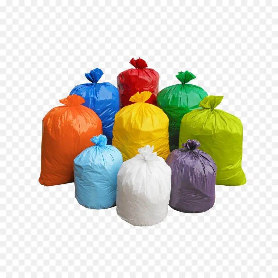 Bolsas De Basura De Colores，Basura PNG