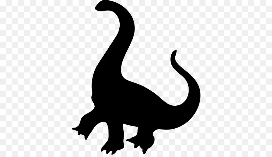 Silueta De Dinosaurio，Prehistórico PNG