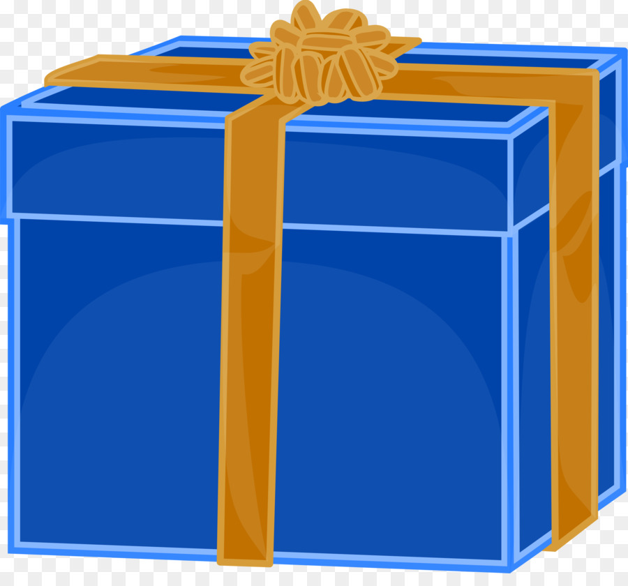 Caja De Regalo Azul，Presente PNG