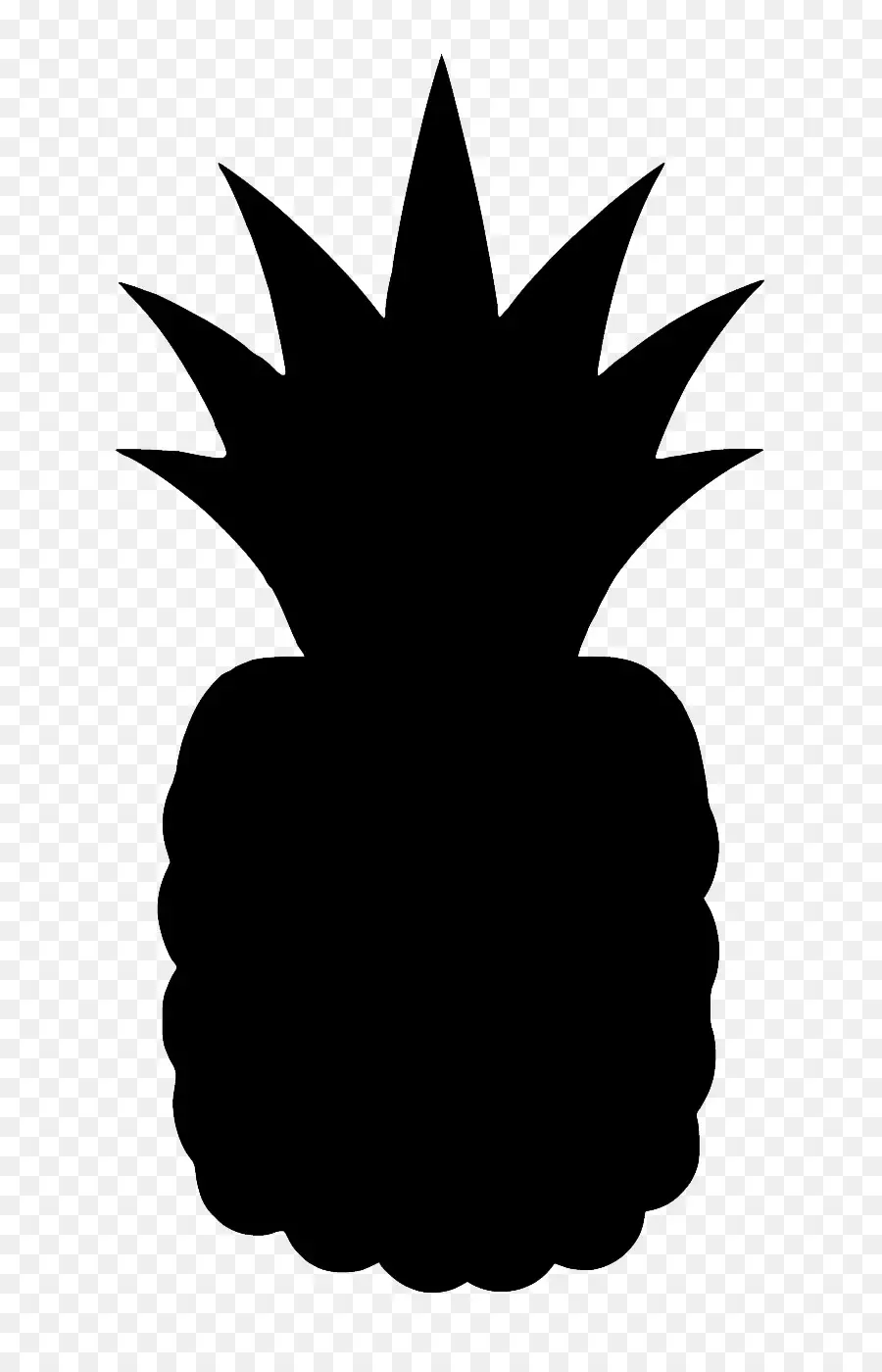 Silueta De Piña，Fruta PNG