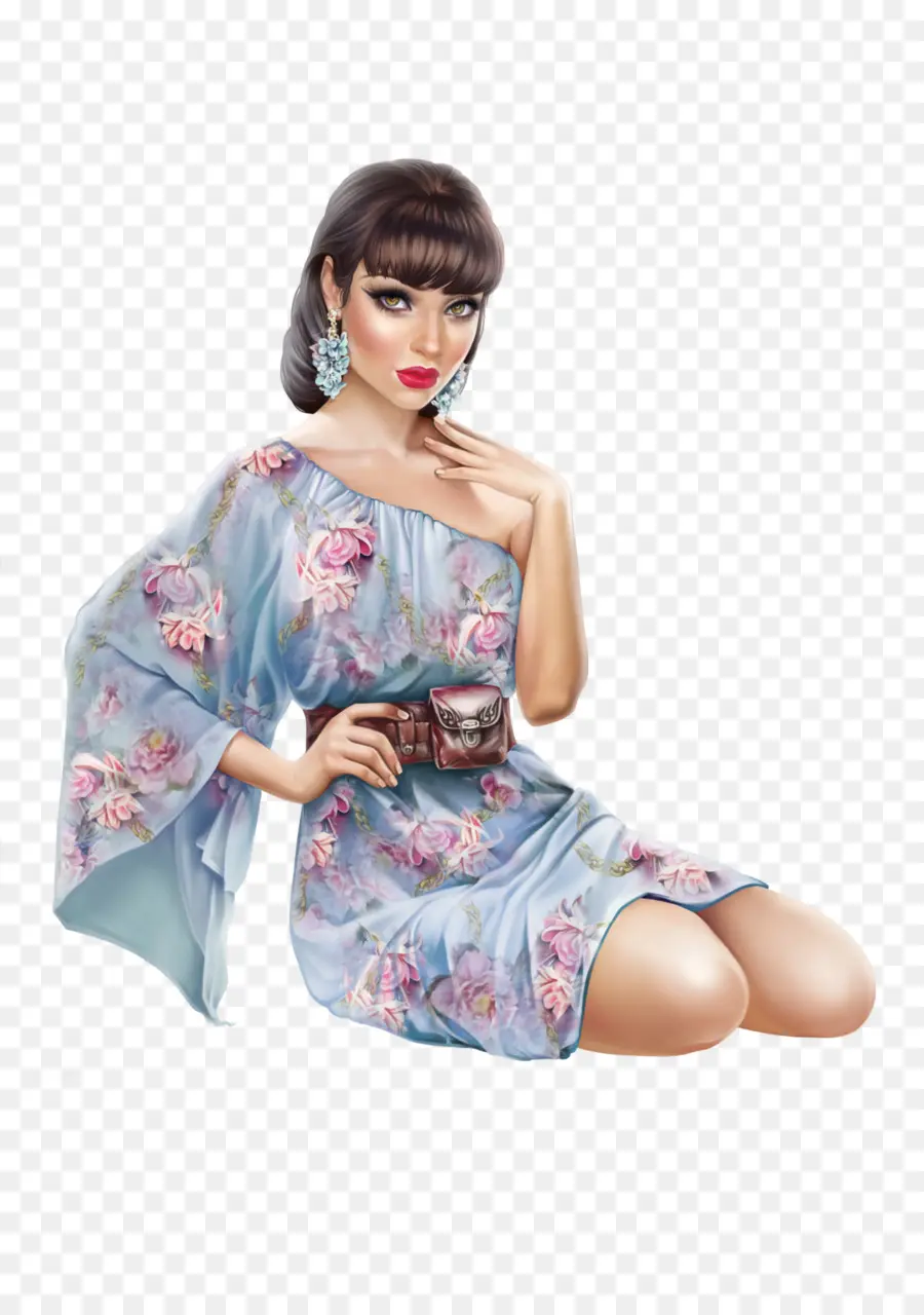 Mujer，Vestido PNG