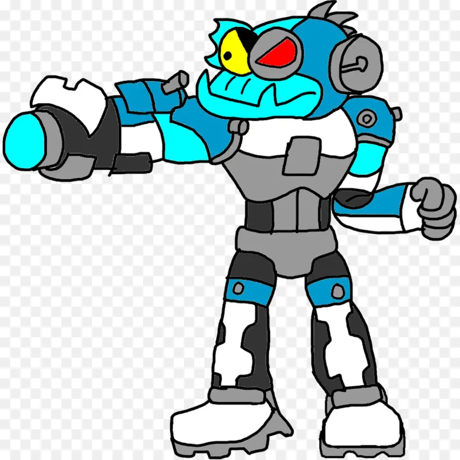 Robot，Azul PNG