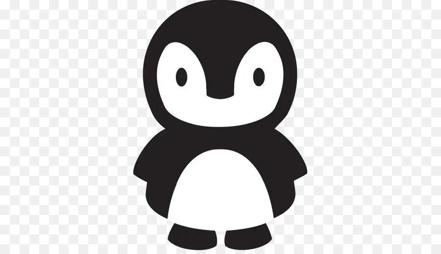 Pingüino，Negro PNG