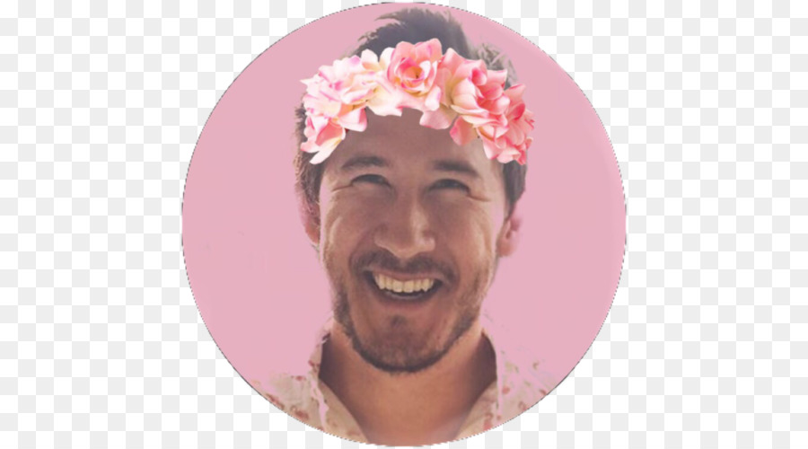 Persona Con Corona De Flores，Sonriente PNG