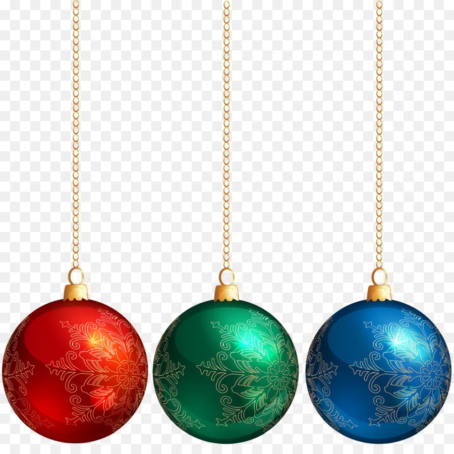 Adornos Navideños Coloridos，Navidad PNG