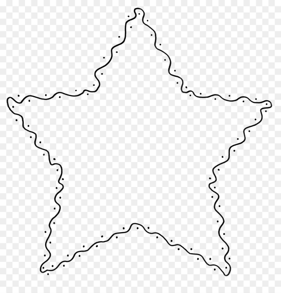 Contorno De Estrella，Punteado PNG