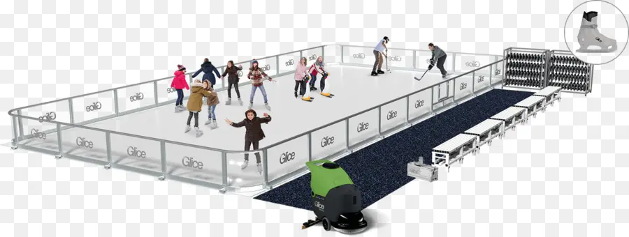 Pista De Patinaje Sobre Hielo，Sintético De Hielo PNG