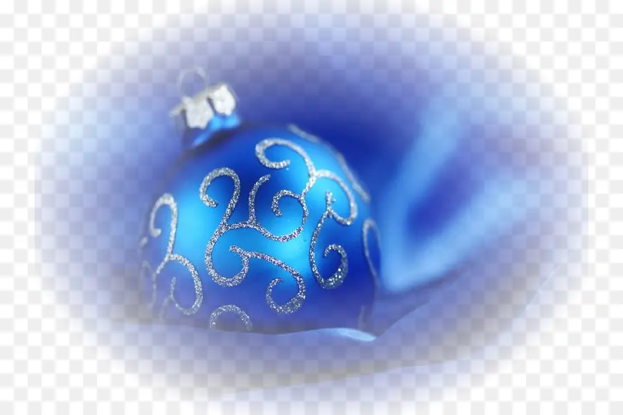 Adorno Navideño Azul，Decoración PNG