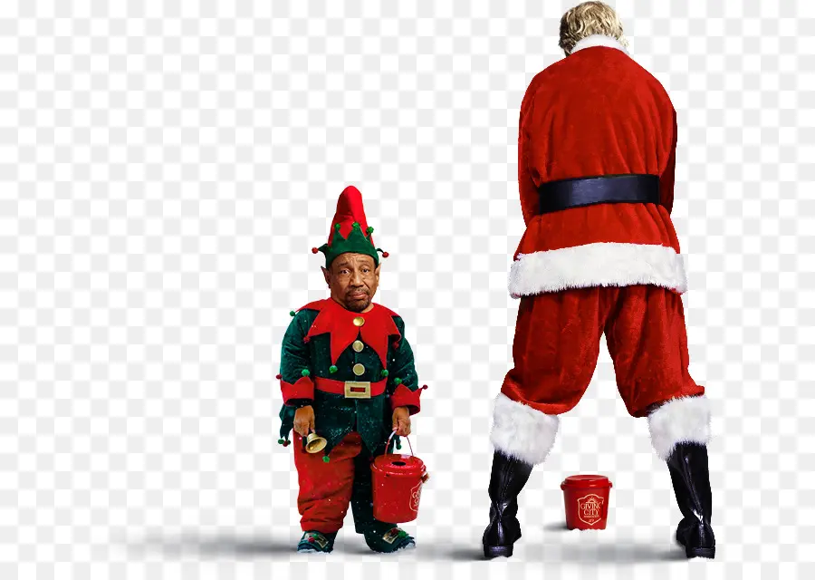 Papá Noel Y Elfo，Navidad PNG