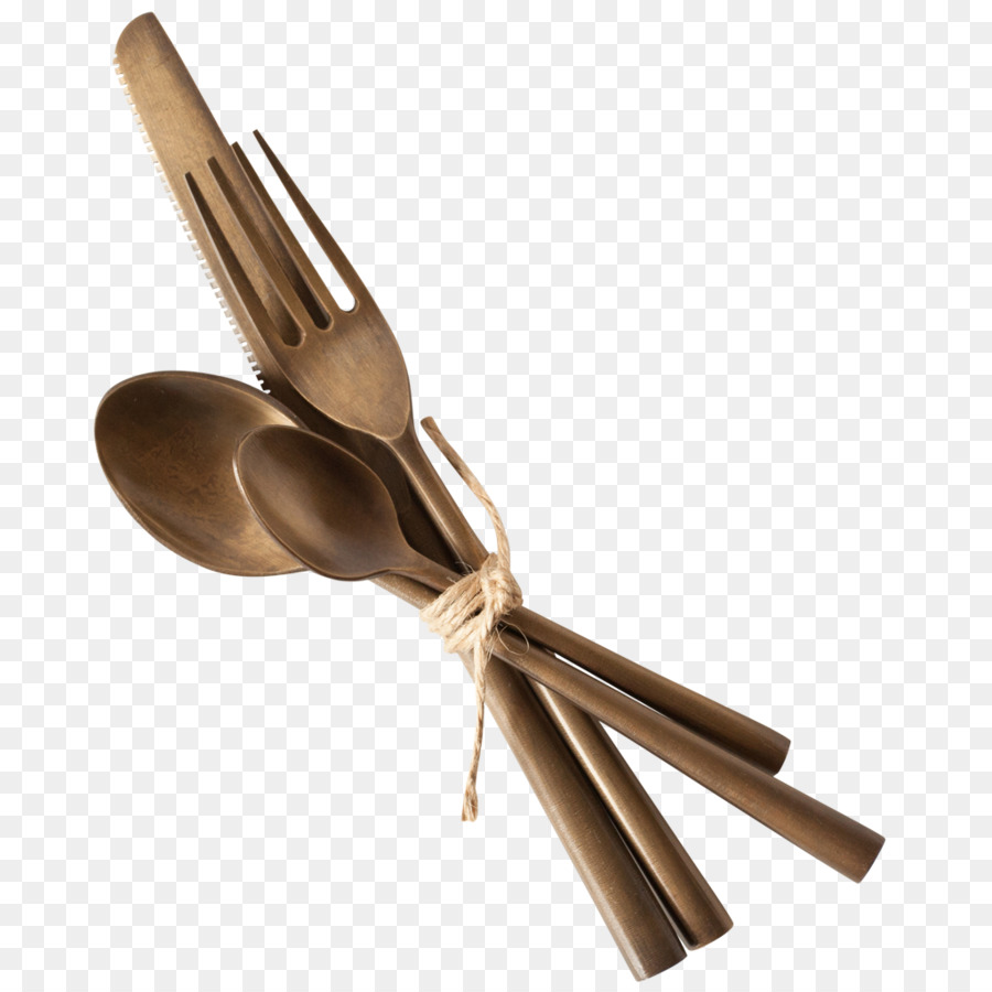 Cubiertos De Madera，Tenedor PNG