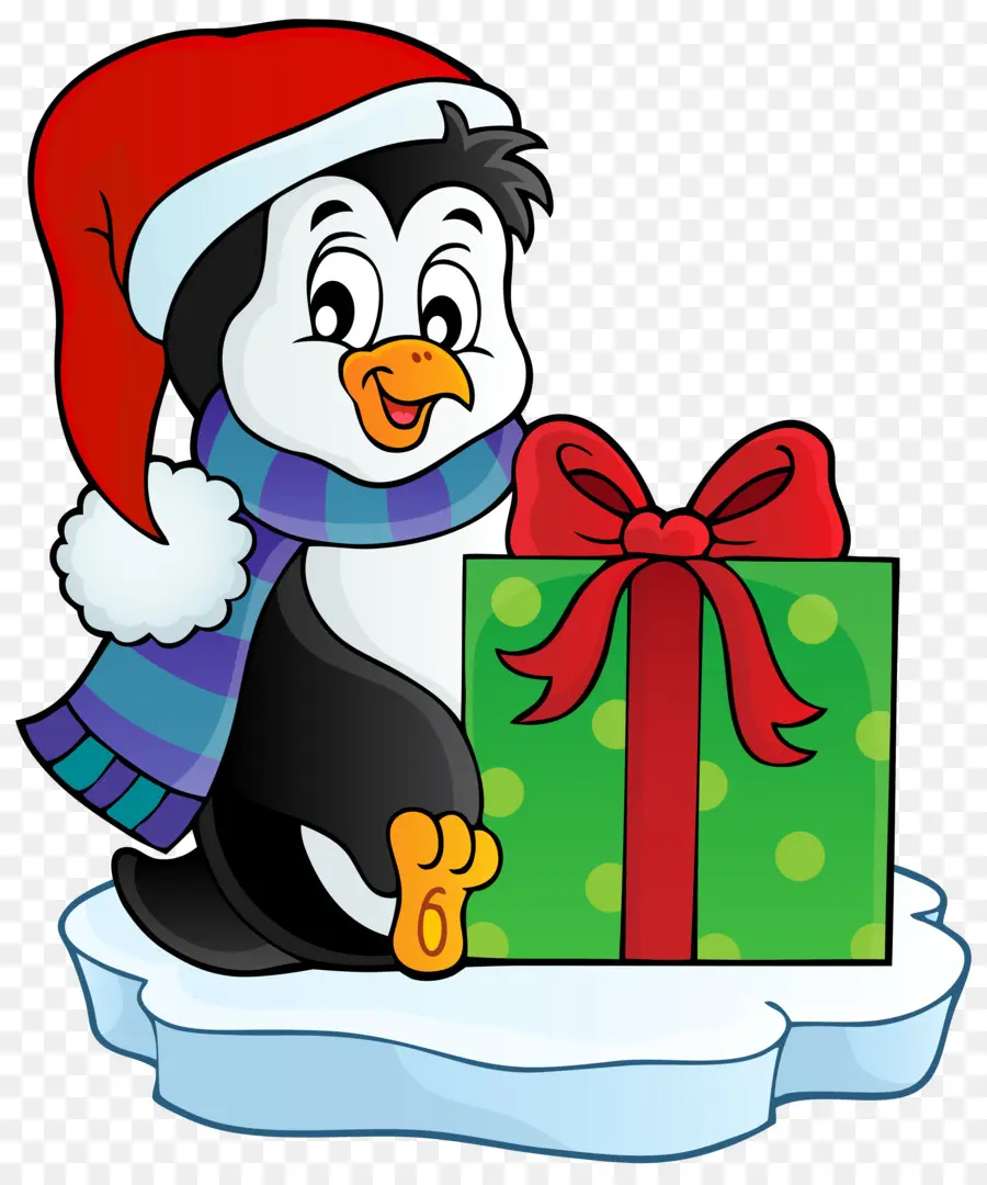 Penguin，Santa Claus PNG