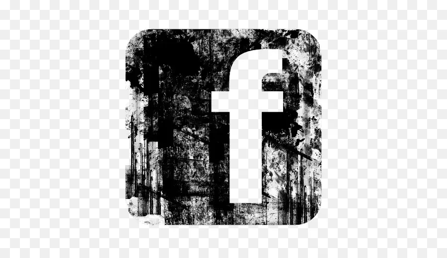 Logotipo De Facebook Grunge，Redes Sociales PNG