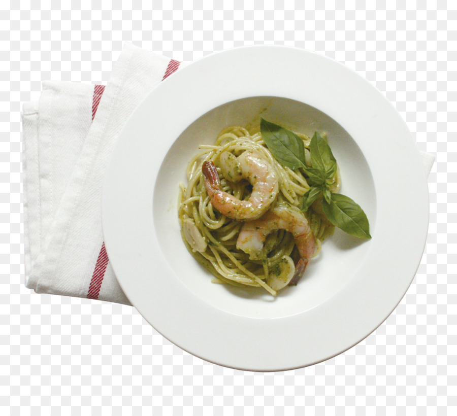 Pasta Con Camarones，Albahaca PNG