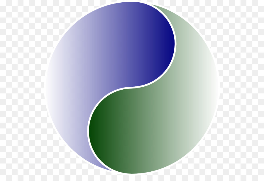 Yin Y Yang，Azul PNG