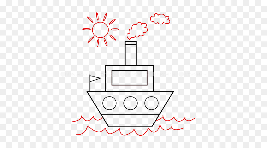 Barco Dibujo，Bosquejo PNG