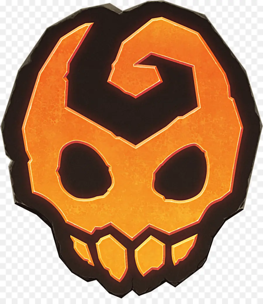 Calavera Naranja，Cráneo PNG