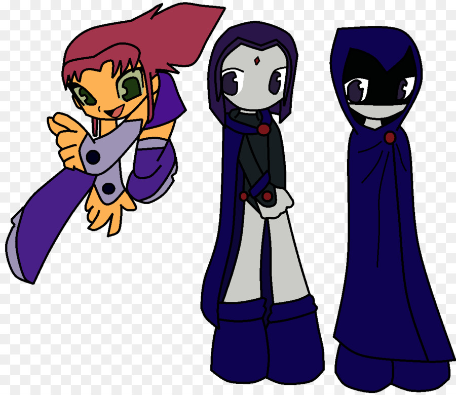 Starfire，Raven PNG