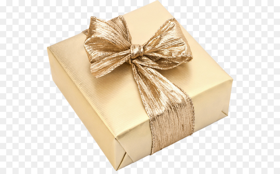 Caja De Regalo Dorada，Dorado PNG