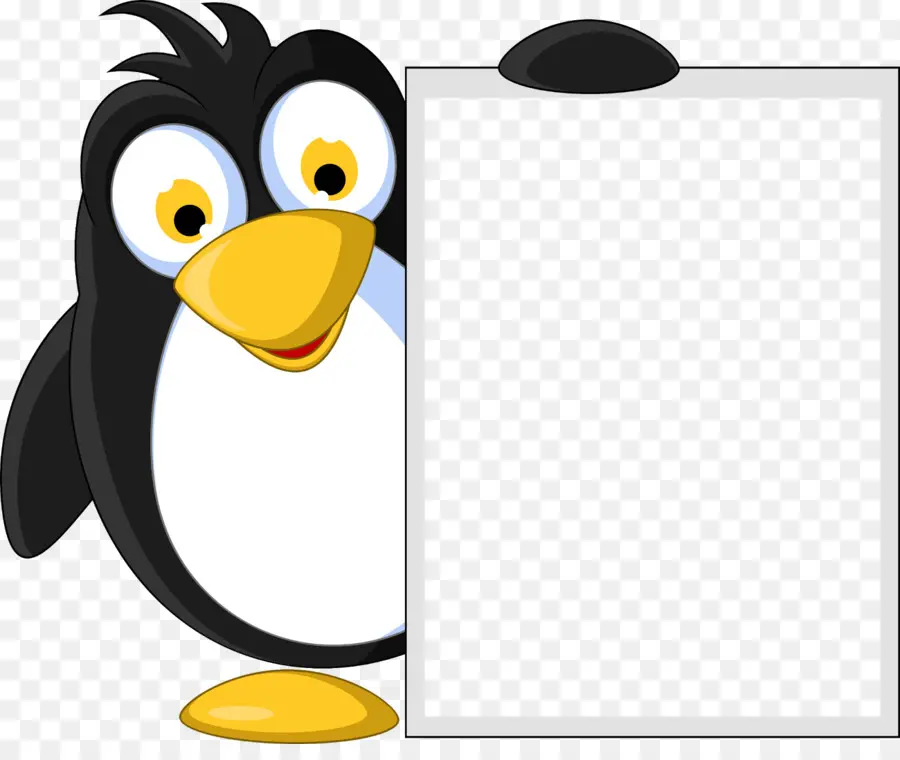 Pingüino Con Signo，Pájaro PNG