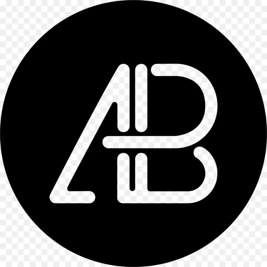 Logotipo De Ab，Circulo Negro PNG