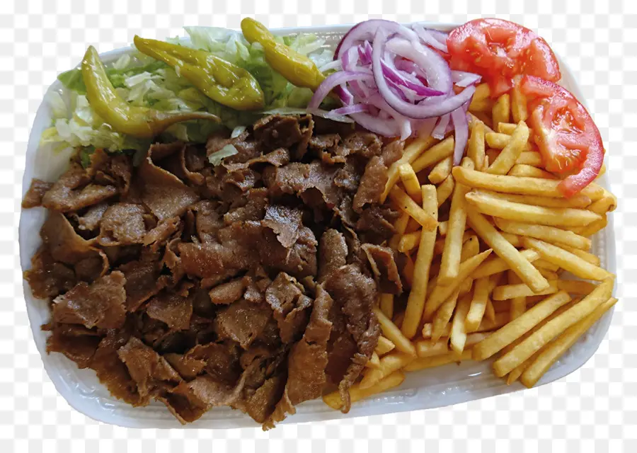 Papas A La Francesa，Kebab PNG