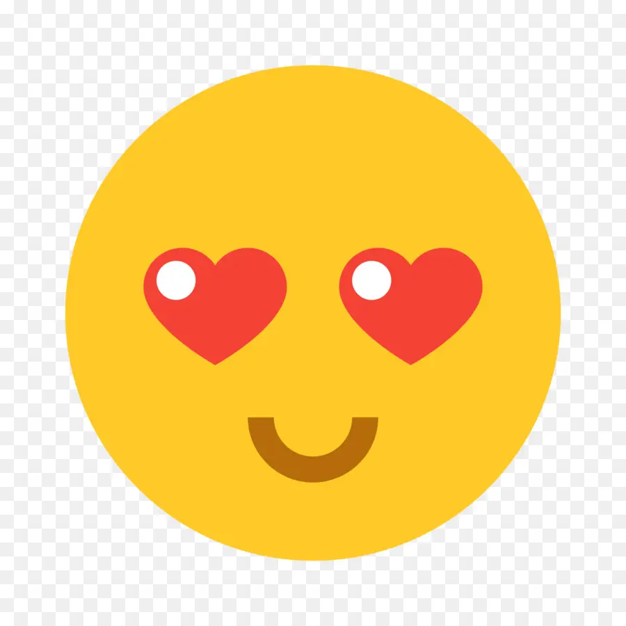 Emoji De Ojos De Corazón，Sonriente PNG