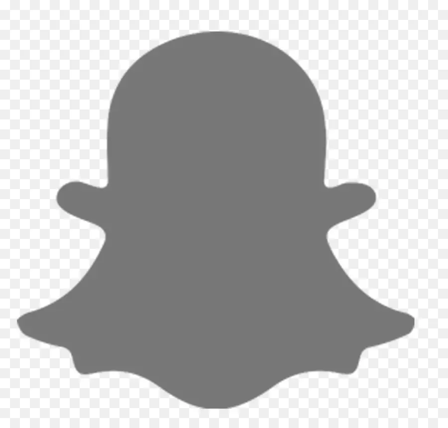 Logotipo Negro De Snapchat，Redes Sociales PNG