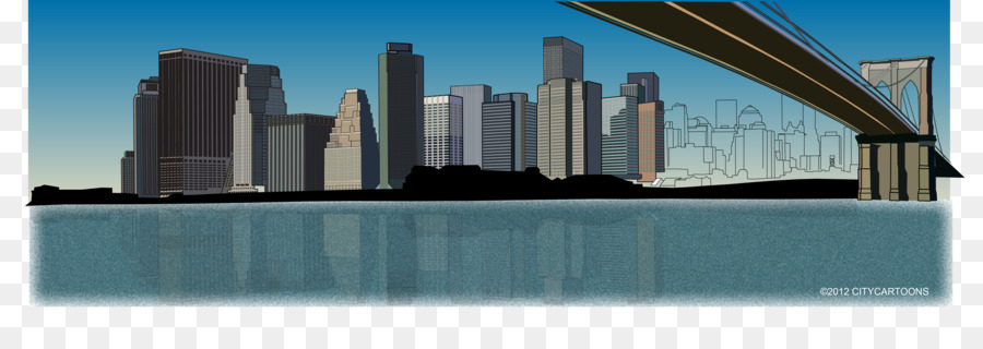 Puente De Brooklyn，Skyline PNG