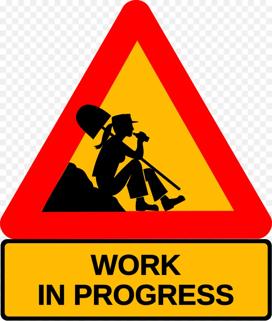 Signo De Trabajo En Progreso，Construcción PNG