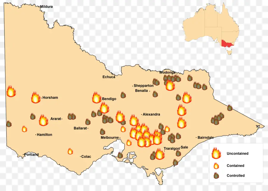 Infiros Arbustos Del Sábado Negro，Incendios Forestales En Victoria PNG