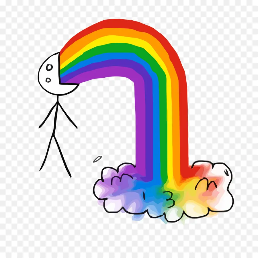 Vómitos，Rainbow Puke PNG