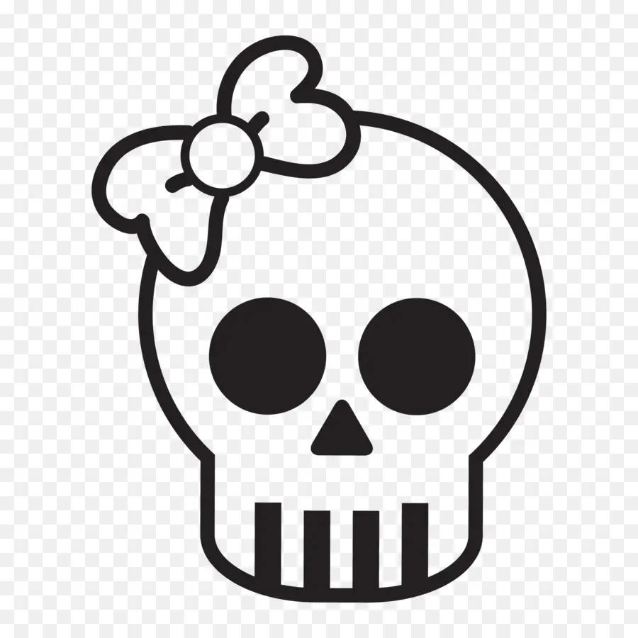 Calavera Con Lazo，Hueso PNG