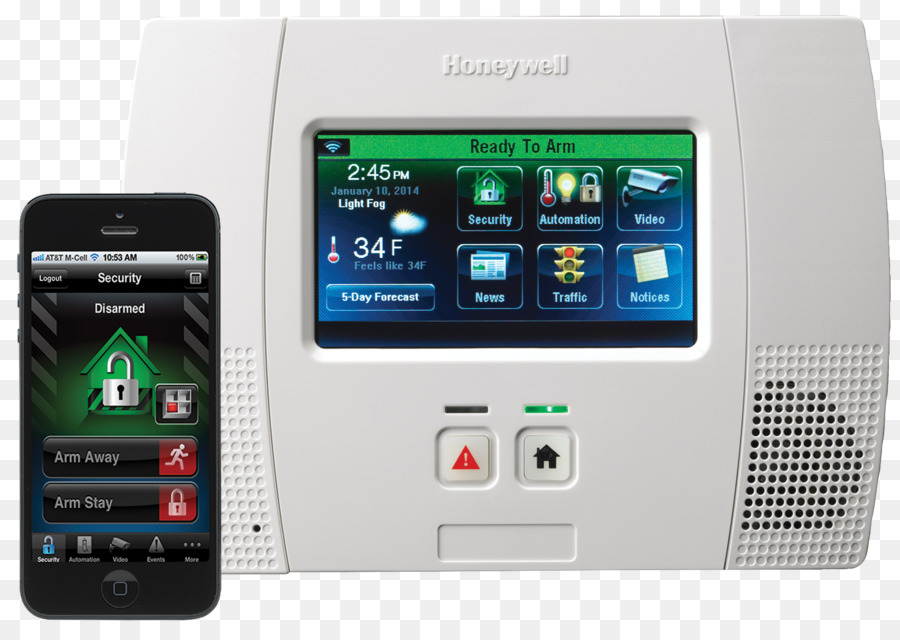 Honeywell，Seguridad Sistemas De Alarmas PNG