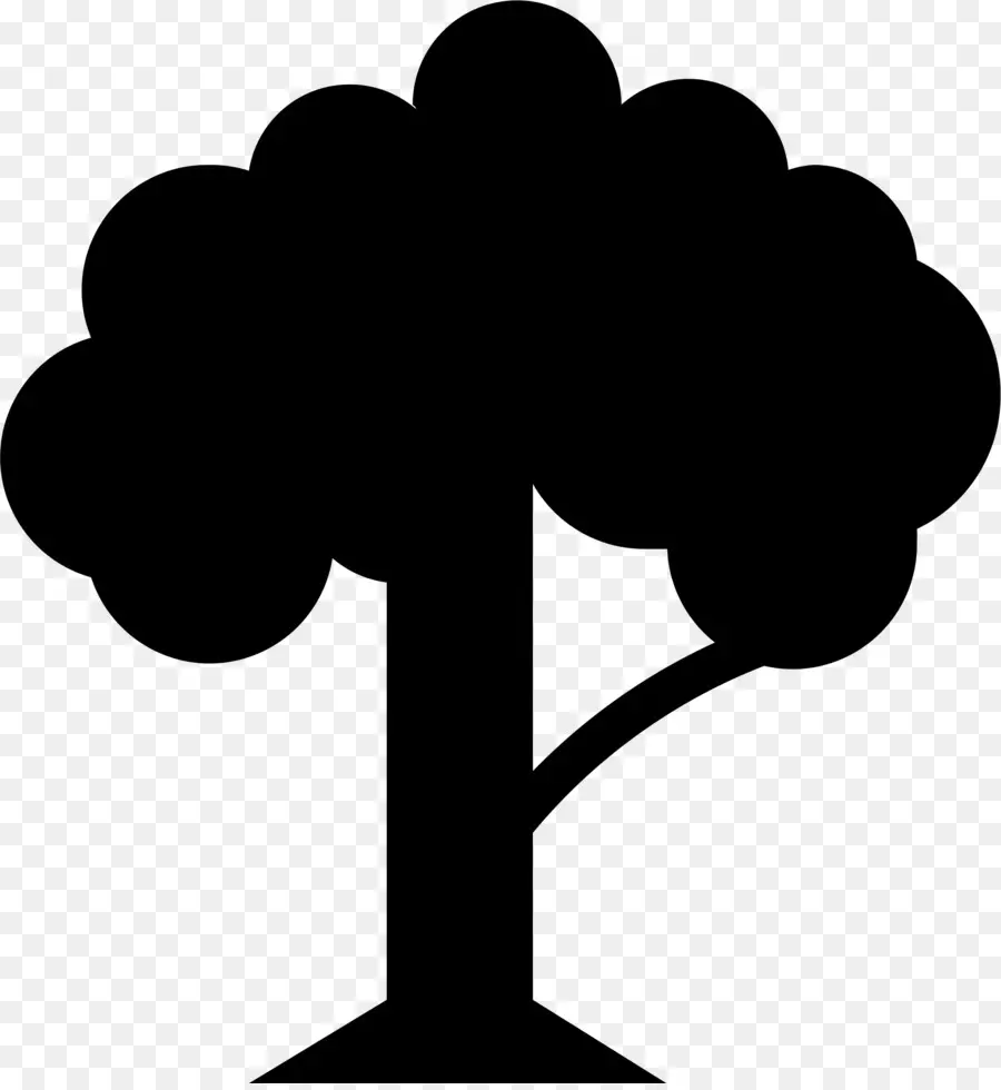 árbol Negro，Silueta PNG