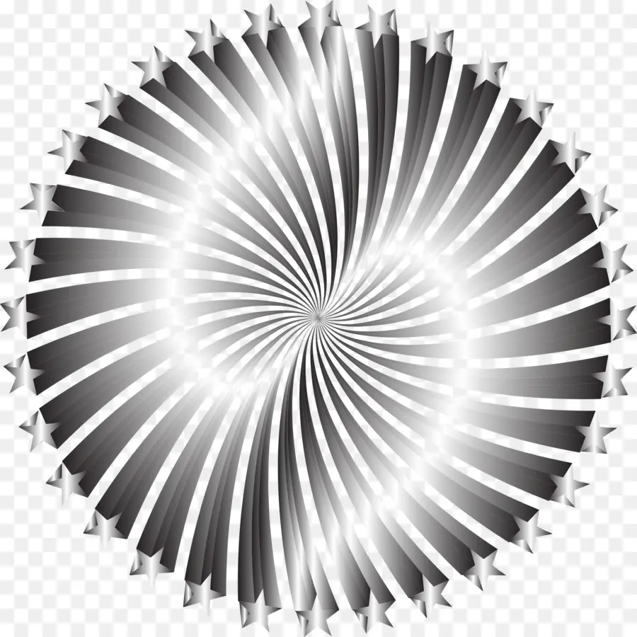 Espiral Blanco Y Negro，Diseño PNG