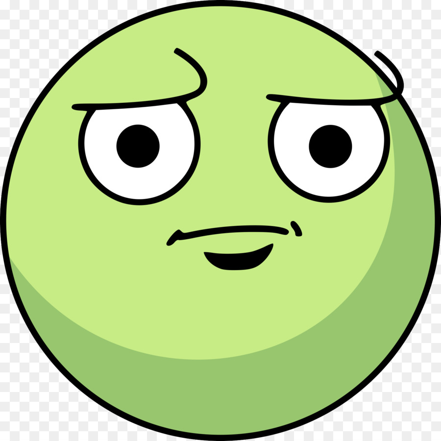 Emoji Verde，Sorprendido PNG