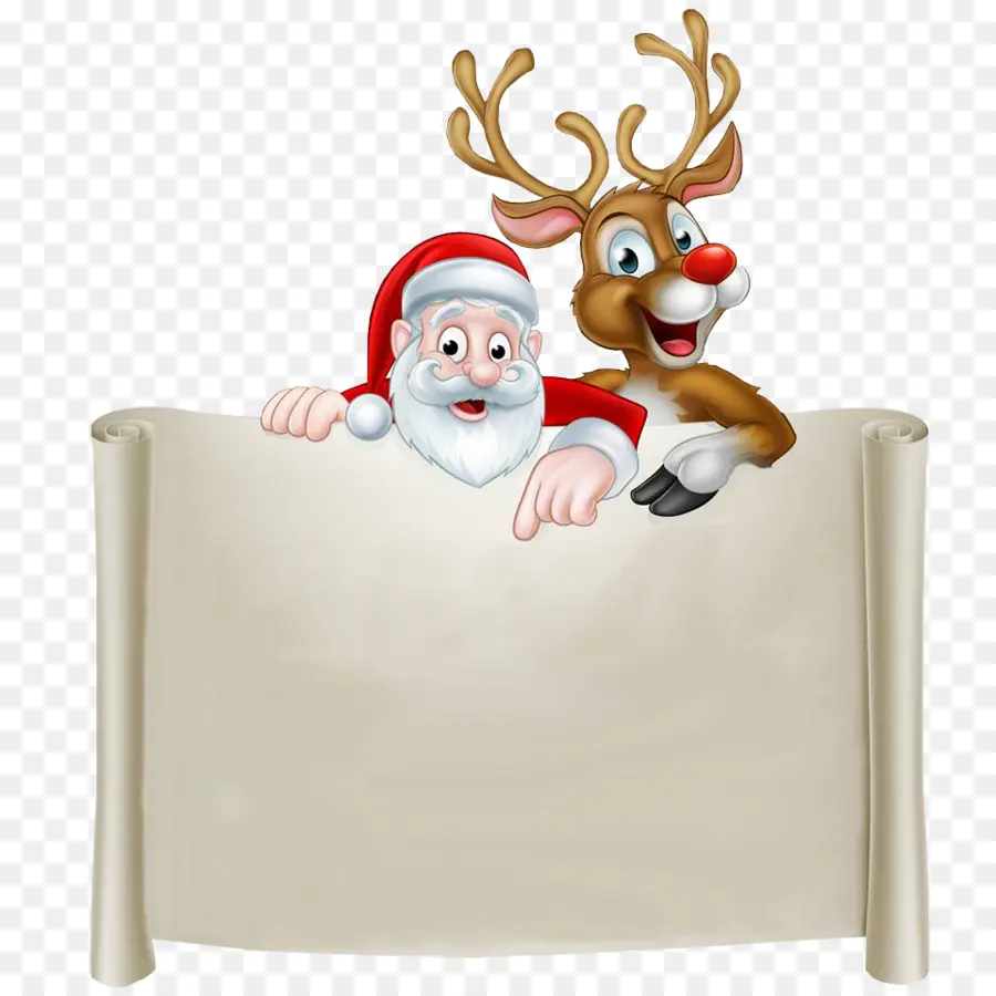 Santa Claus，Rudolph PNG